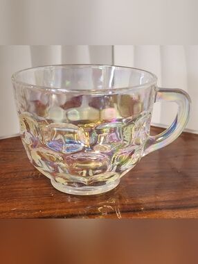 Pretty Carnival Glass Cup